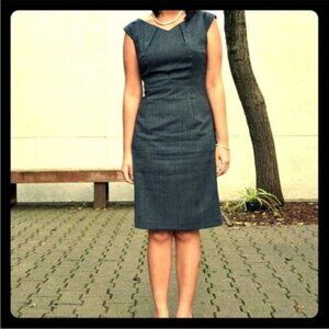 Mossimo Herringbone Grey Dress Women's Size 18